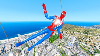 GTA 5 SPIDERMAN RAGDOLLS |  GTA V SPIDERMAN Ragdolls 4k Compilations funny moments jumps/fails ep12