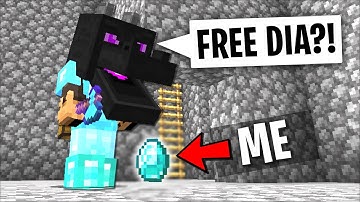 Trolling new minecraft friend disguised as a diamond with disguise plugin