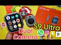 S9 ultra android smartwatch with camera  s9 ultra 4g android watch with dual camera  4g android