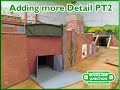 Making a Mod Rail walled hill road section in cardboard for the Buckland Junction Model Railway. PT2
