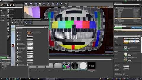 Unreal Engine - Animated CRT TV - VCR Effects - September 2021 Update!