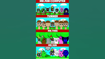 Incredibox Sprunki Mr.Fun Computer VS Tunner VS Mr.Tree VS Mr.Sun *MIX VERSION*