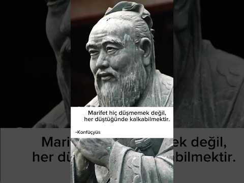 Konfüçyüs: Marifet hiç...#felsefe