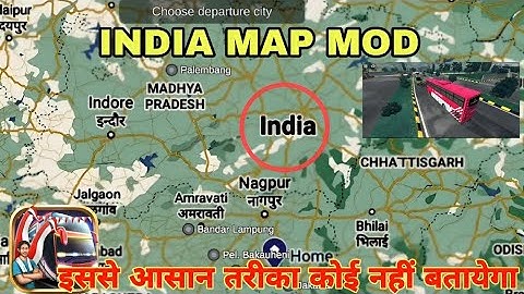 Indian Map Mod Kaise Install Kare Bus Simulator Indonesia Me? 😍 | BUSSID India Map 2025
