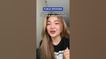 Research defense presentation tips #philippines #research #publicspeaking #thesis