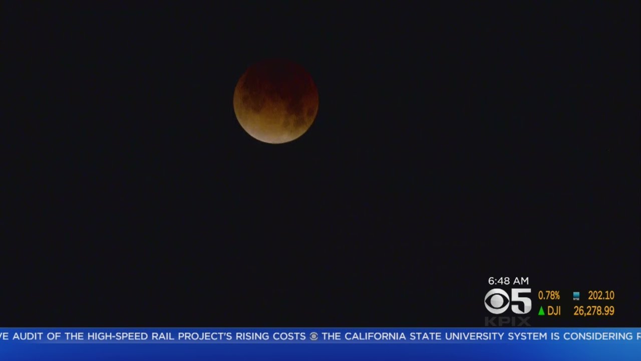 Super Blue Blood Moon Eclipse Dazzles Bay Area Sky Watchers - YouTube