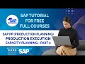SAP PP Production Execution | Capacity Planning - Part 2 | SAP Production Planning | SAP Tutorial