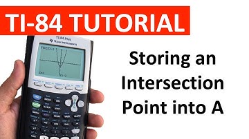 Storing An Intersection Point into A on the TI-84 ❖ AP Calculus AB