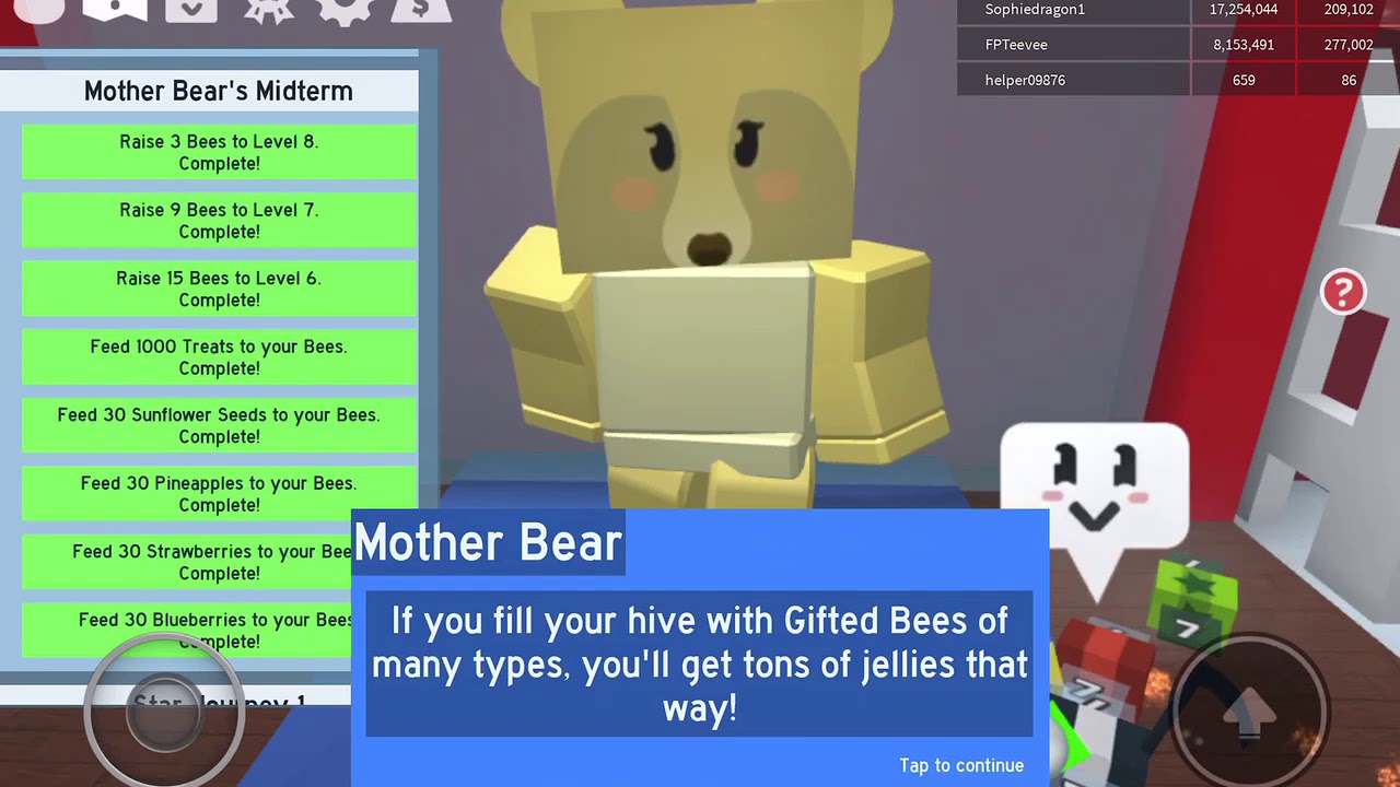 finishing-mother-bears-midterm-in-bee-swarm-youtube