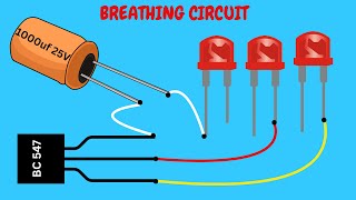 How to Make a Simple Circuit using Transistor BC 546 Creating Breathing Effects #diy  #project