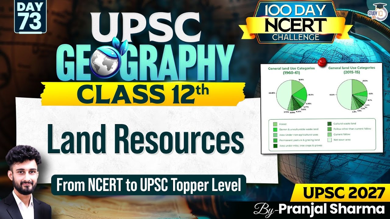 Land Resources | Complete NCERT Geography for UPSC | Day 73 | By Pranjal Sir