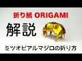 解説つき　ミツオビアルマジロの折り方　折り紙　アルマジロ　Origami armadillo