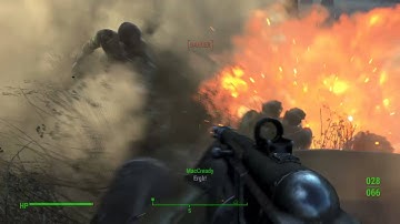 Fallout 4 Sentry bot who thinks its a mole rat : D