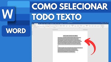 COMO SELECIONAR TODO TEXTO no WORD SEM o MOUSE - TECLA DE ATALHO