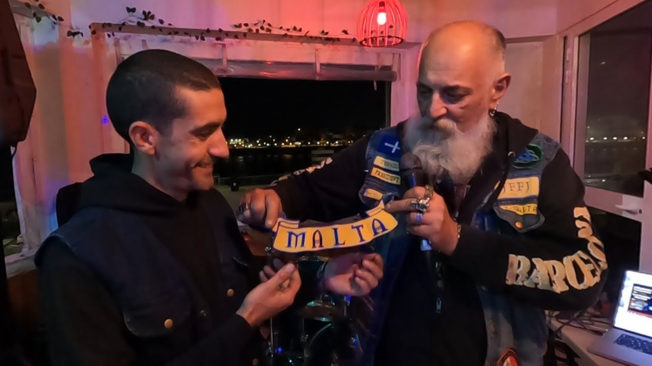 Hang-Around Becomes Prospect - 10 Year Member Gets Life Member Patch JOKERS MCC MALTA