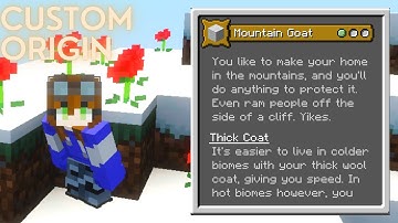 [OLD?] Minecraft Origins Mod: Goat! (Custom Origin)