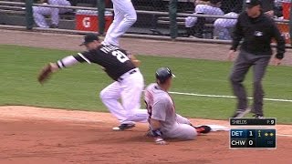 DET@CWS: Miggy plates Maybin with an RBI double
