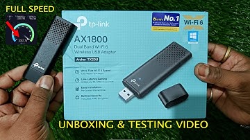 TP-Link Ax1800 Dual Band Wireless USB Adapter Dongle (Archer Tx20U) WIFI 6 | 2.4Ghz & 5Ghz 👌