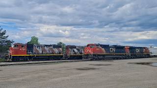 SD70M-2 Leader on CN L509 and a Pair of Waiting Geeps in the Background