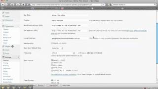 Wordpress Tutorial 6 - Wordpress Settings