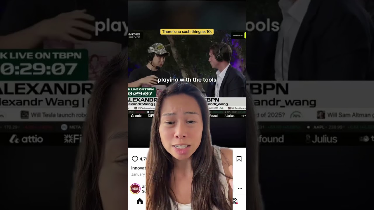 Send this to your kids 🤯 no. 1 advice from 28 year old Ai billionaire who founded Scale AI.  #ai #b