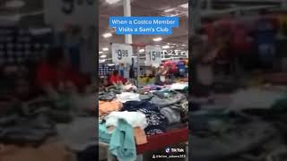 When a Costco member visits Sam’s Club TikTok