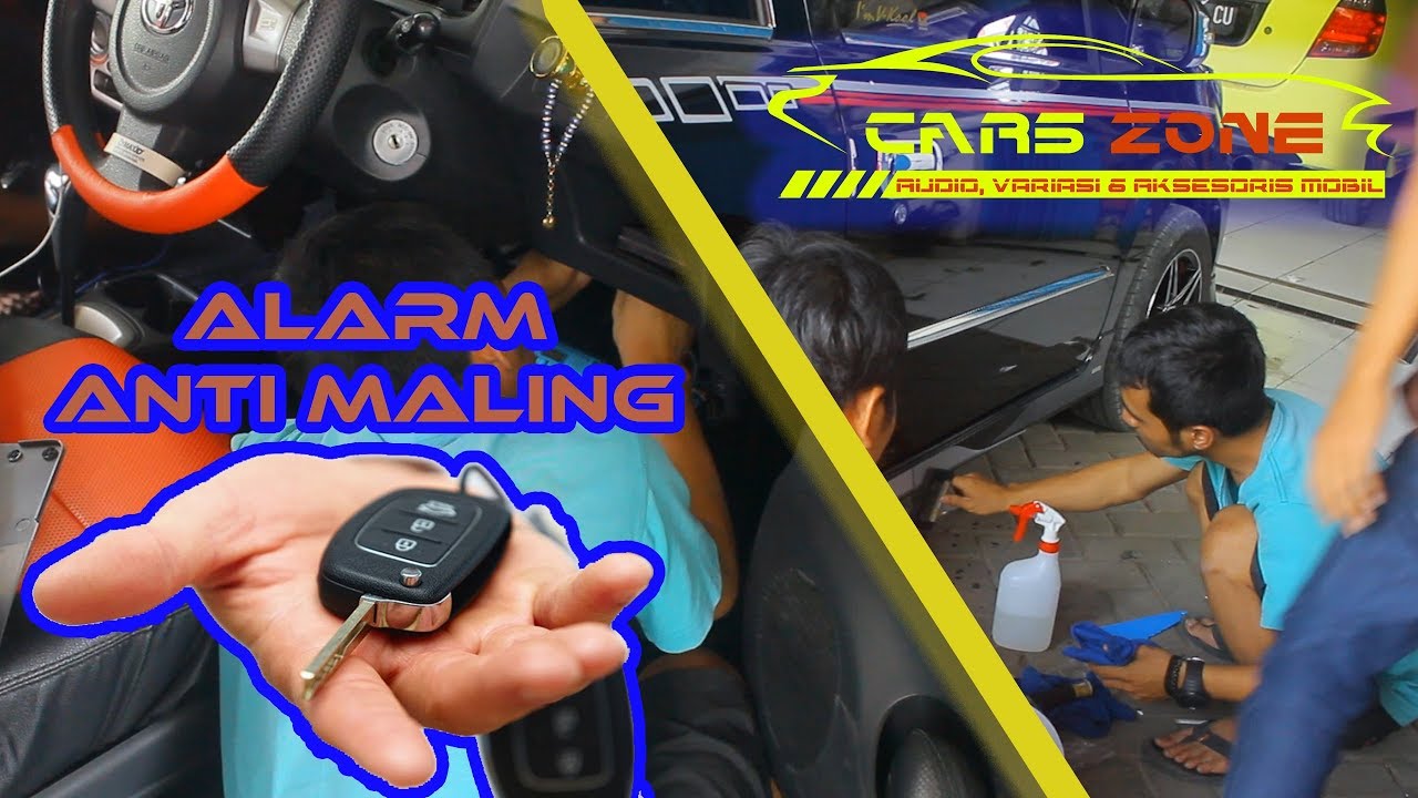 Alarm Stiker  TRD  LED Running RGB Terpasang Di Mobil  