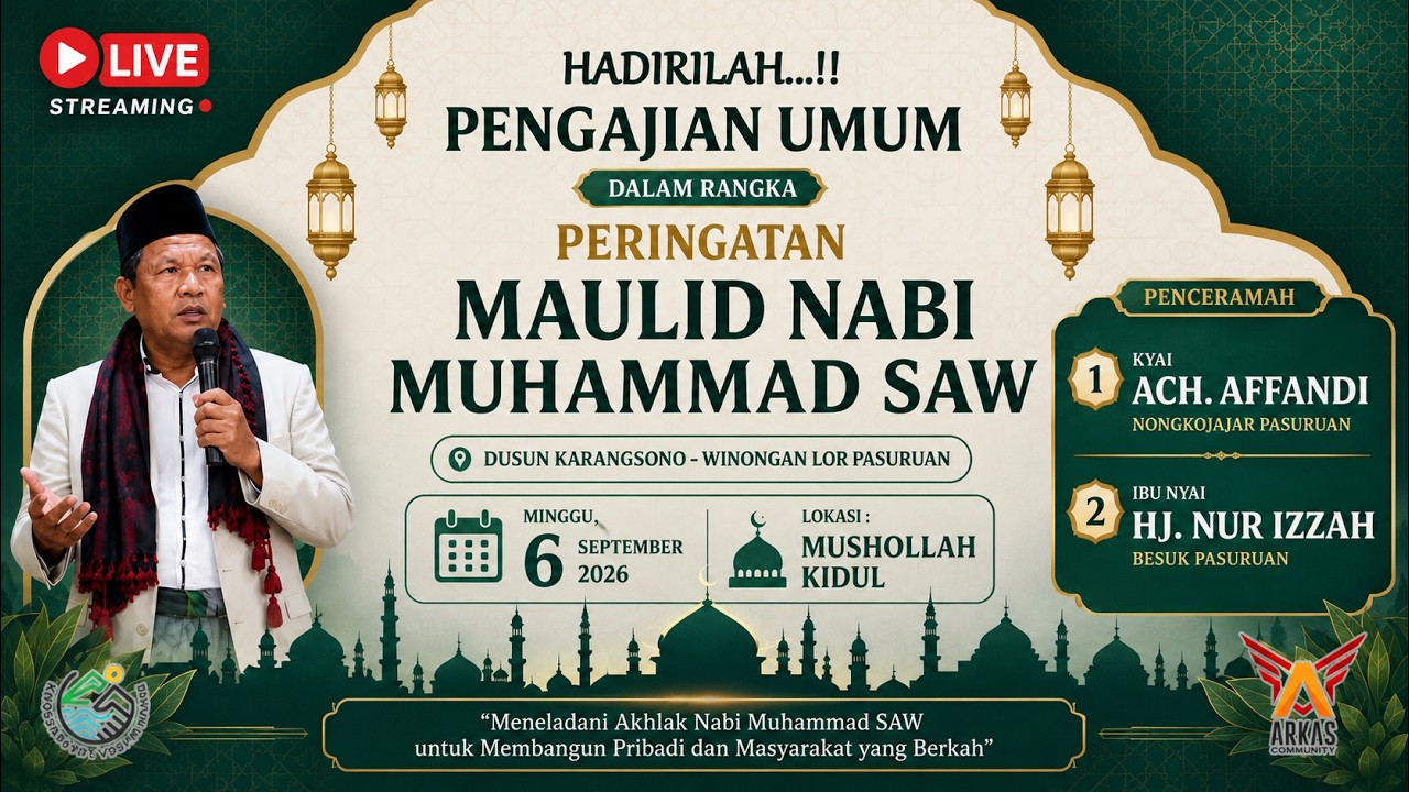 LIVE MAULID NABI MUHAMMAD SAW 2026 - ARKAS COMMUNITY