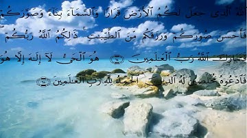 سورة غافر الايات 61 الى 68