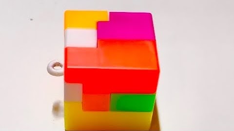 How to assemble and disassemble keychain puzzle cube