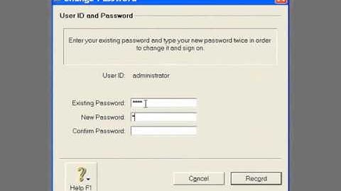 Changing User password in MYOB Accounting