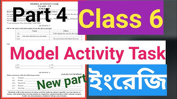 Model activity task class 6 english part 4 | Class 6 model activity task english part 4