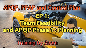 APQP&PPAP&CP EP 1 Team Feasibility and APQP Phase 1 Planning