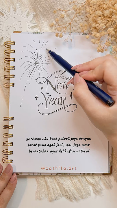 Tutorial Gambar Kembang Api Aesthetic @cathfloart ​⁠​⁠