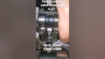 How to adjust valve clearance 4JJ1 ISUZU DMAX