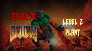 Doom (Sega 32X) - Level 2 : Plant 100% [HD] | RetroGameUp