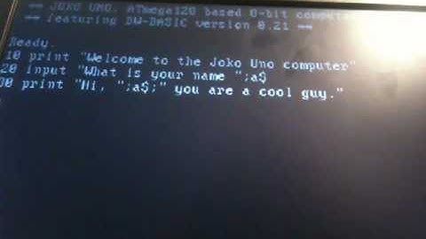 ATmega based computer, programming it