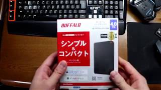 【開封動画】#59「BUFFALO ミニステーション USB3 1Gen1USB3 0用ポータブルHDD 4TB HD PCFS4 0U3 GBA」