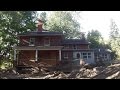 Exploring an abandoned house with an archaeological dig site