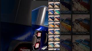 Procedural car paint materials