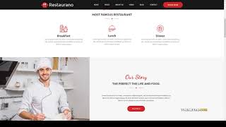 Restaurano Restaurant HTML Template food restaurant italian restaurant Easy Create Website