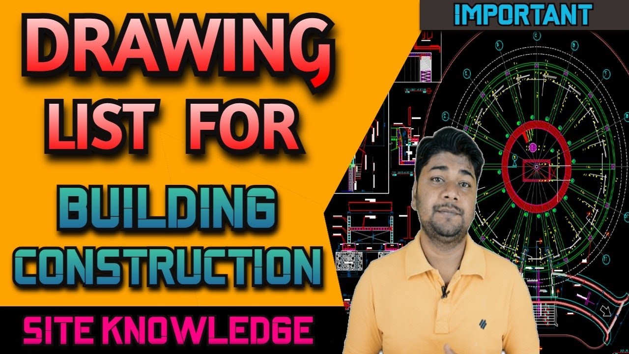 Civil Engineering Drawing List for House Construction | House ...