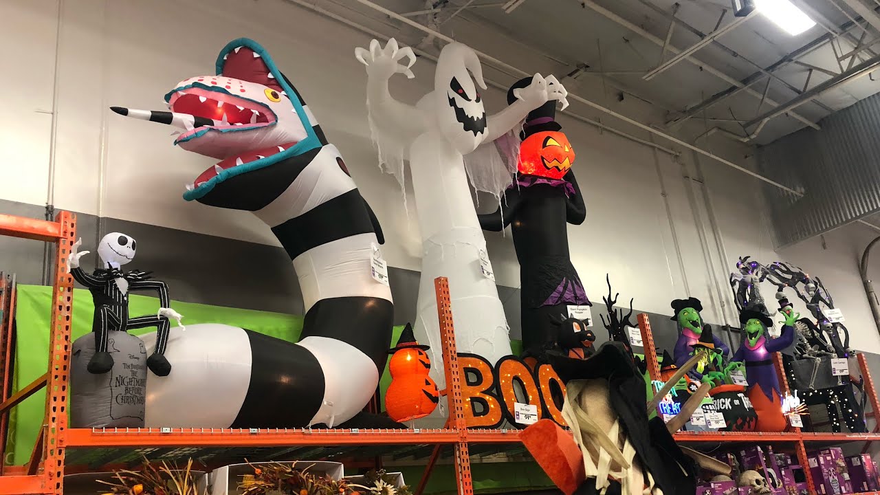Home depot Halloween decorations walkthrough 2019 (Corona CA) - YouTube