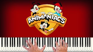 Animaniacs Theme - PIANO TUTORIAL