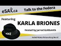 Immigrant entrepreneur karla briones discusses business on talk to the fedora with jarrod goldsmith