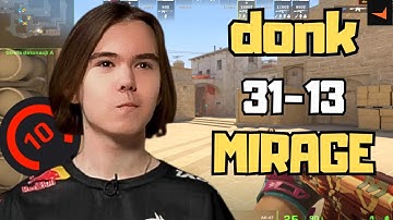 CS2 POV | donk Faceit Ranked (Mirage) - Voice Comms 31-13