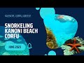 Snorkelling Kanoni Beach Corfu, Greece, June 2023