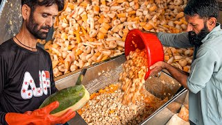 The Art of Knife Mastery in Pakistan | Largest Street Food Fruit Factory | Fruit Cutting Skills