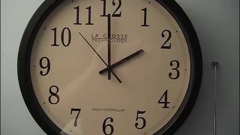 Analog Atomic Clock - Spring 2AM Daylight Saving Adjustment