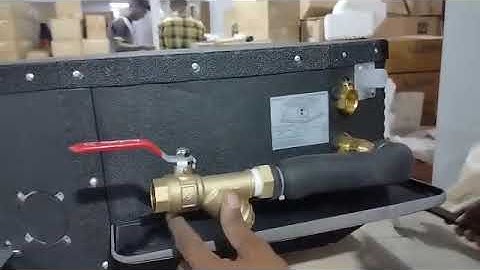 Fixing drain tray and Two on/off valve station to a Midea Chilled water cassette (MKD - Series).